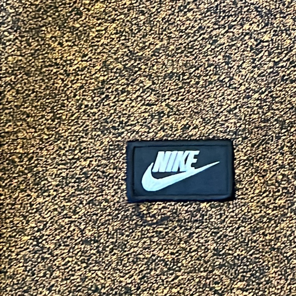Nike Brown Hoodie with Black and Orange Accents